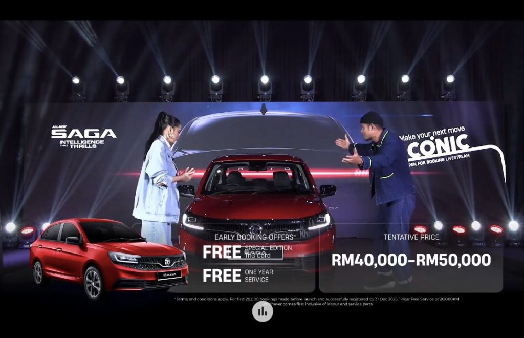 Pelancaran rasmi All-New Proton Saga MC3 2025 dengan tawaran tempahan awal dan harga antara RM40,000 hingga RM50,000