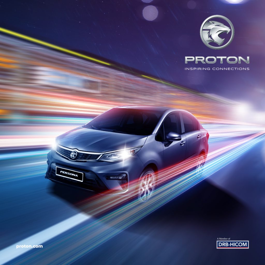 Proton Persona sedan keluarga dipaparkan dengan visual pemanduan dinamik dan prestasi lancar di lebuh raya