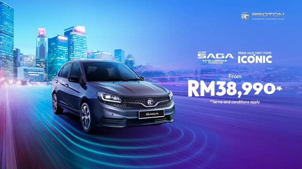 All-New Proton Saga MC3 dengan reka bentuk moden berlatar bandar pintar, harga bermula RM38,990 di Malaysia