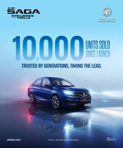Read more about the article Proton Saga MC3 Capai 10,000 Unit Terjual Sejak Pelancaran