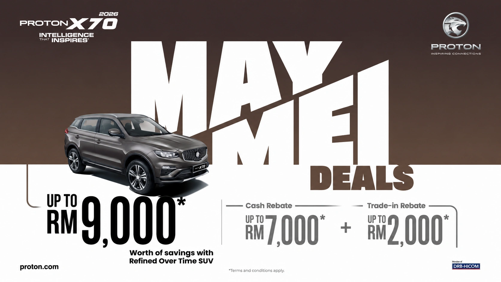 You are currently viewing Promosi Proton X70 Mei 2026 – Rebate Sehingga RM9,000