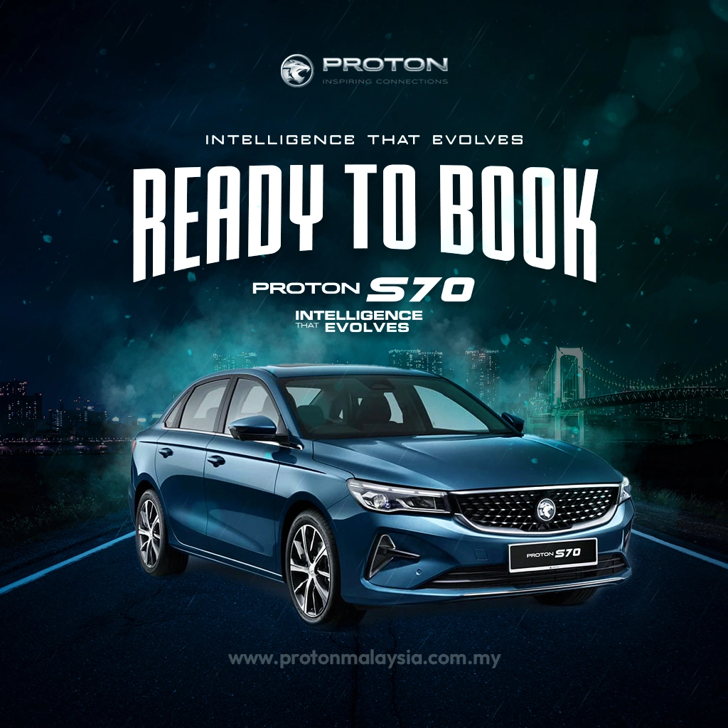 Poster S70 dengan tema Ready To Book.