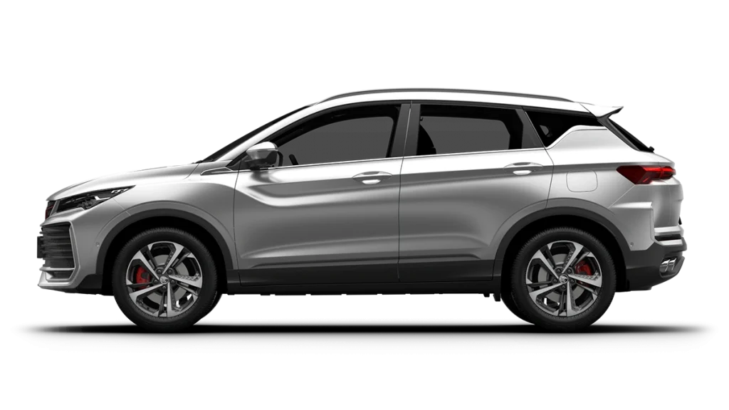 Proton X50 Premium 2026 warna silver pandangan sisi dengan rim sporty dan reka bentuk SUV kompak moden