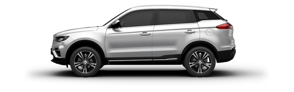 Proton X70 2026 Premium berwarna perak dalam pandangan sisi penuh, sesuai untuk rujukan Harga Proton X70 2026, Spesifikasi Proton X70 dan promosi terkini.