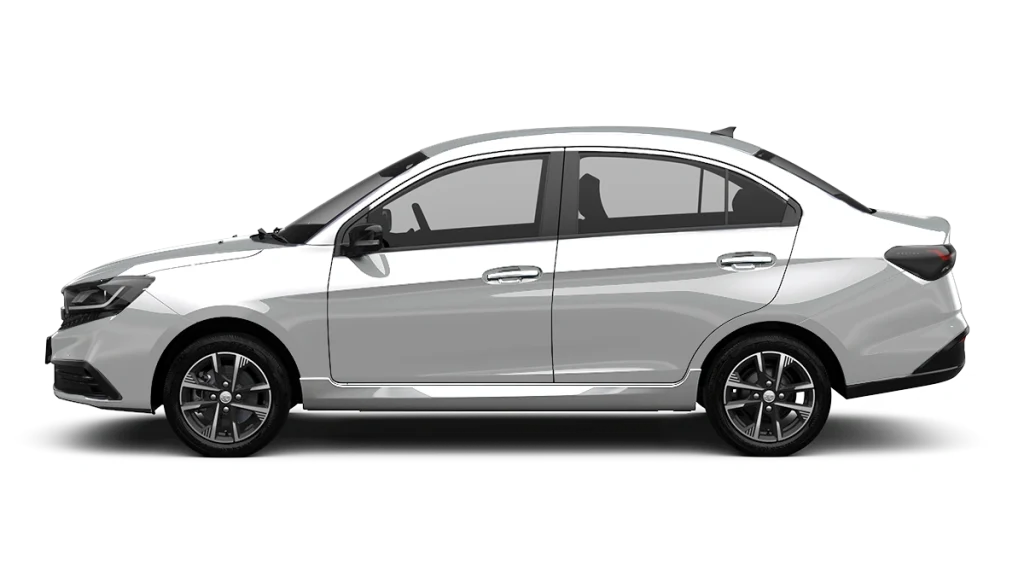 Proton Saga MC3 Premium warna Silver dari pandangan sisi
