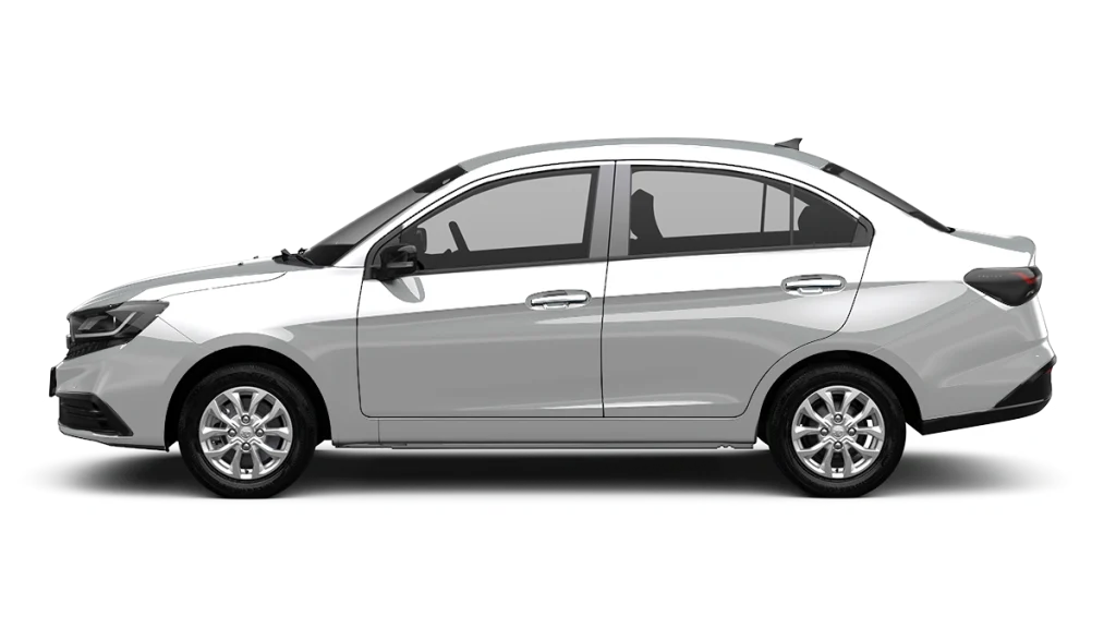 Proton Saga MC3 warna silver dari pandangan sisi