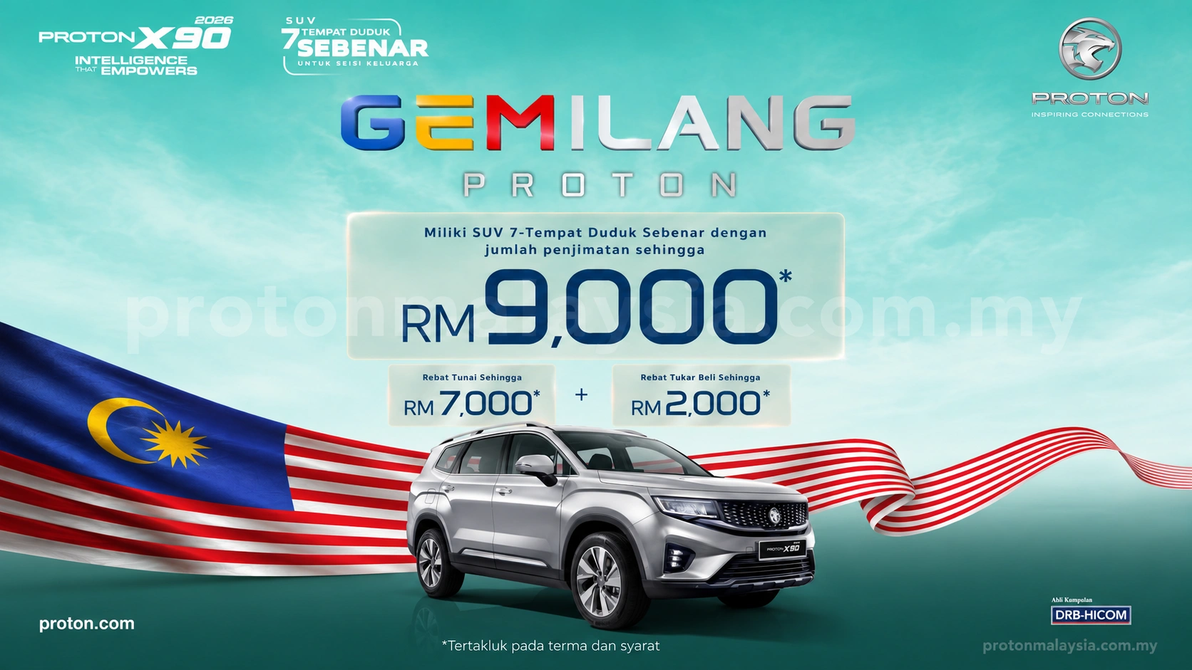 Read more about the article Promosi Proton X90 Ogos 2026: Penjimatan Hingga RM9,000